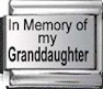 In memory of my granddaughter - laser 9mm Italian charm